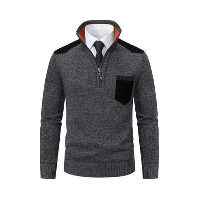 Nordman - Eleganter Pullover mit Reißverschluss Herren – Perfekt für Büro & Freizeit