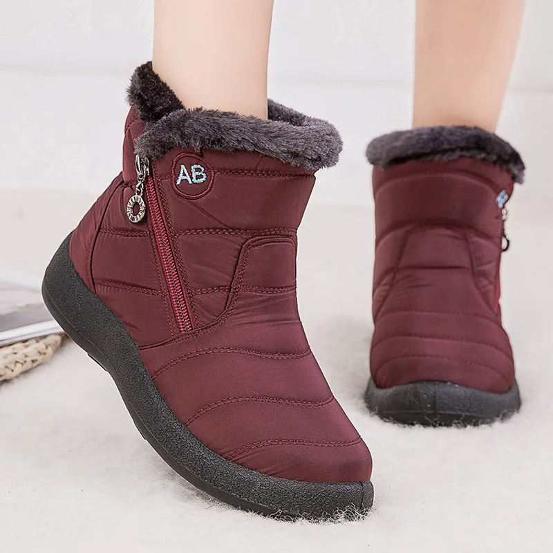 Stivola - Damen Winterstiefel wasserdicht mit Fellfutter und Reißverschluss