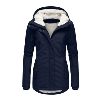 Eleganter Plissierter Baumwollmantel für Frauen – Stilvoll und warm für den Winter