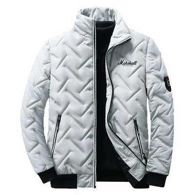 Windbar - Pufferjacke Herren Mit Kapuze Leicht Gefüttert Winterjacke