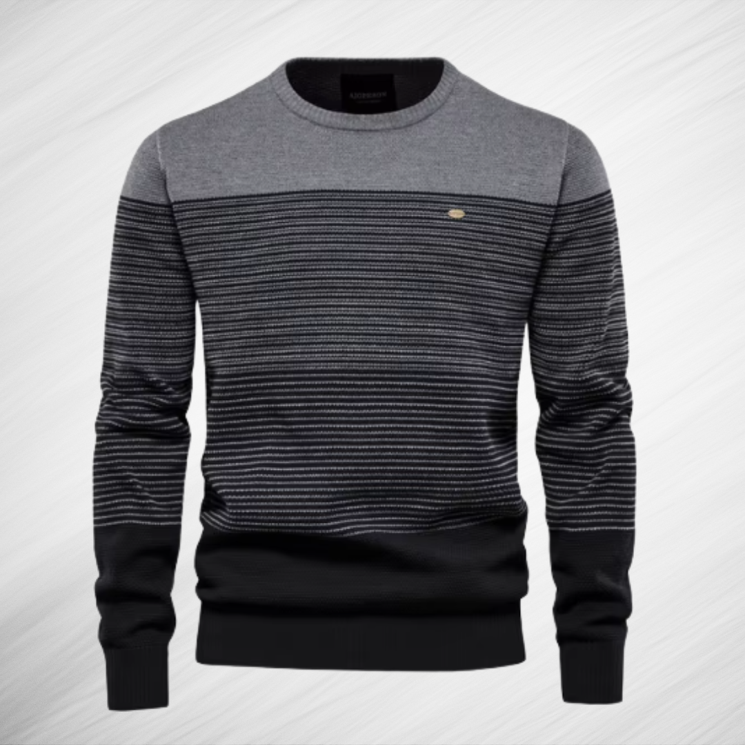 Valerio Herren Baumwollpullover - Zeitlose Eleganz, Höchster Tragekomfort, Slim-Fit Design