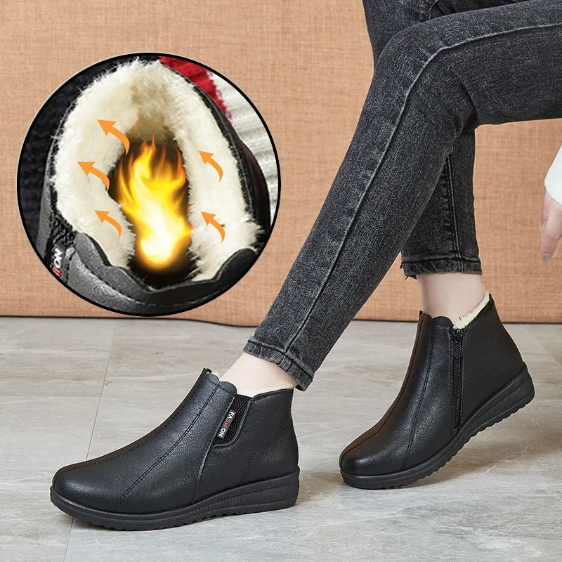 Frostia - Damen Winterstiefel mit Warmfutter und rutschfester Sohle