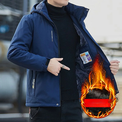 Isowarm - Wasserdichter Wintermantel Männer – Wetterfest, Warm, Mit Kapuze