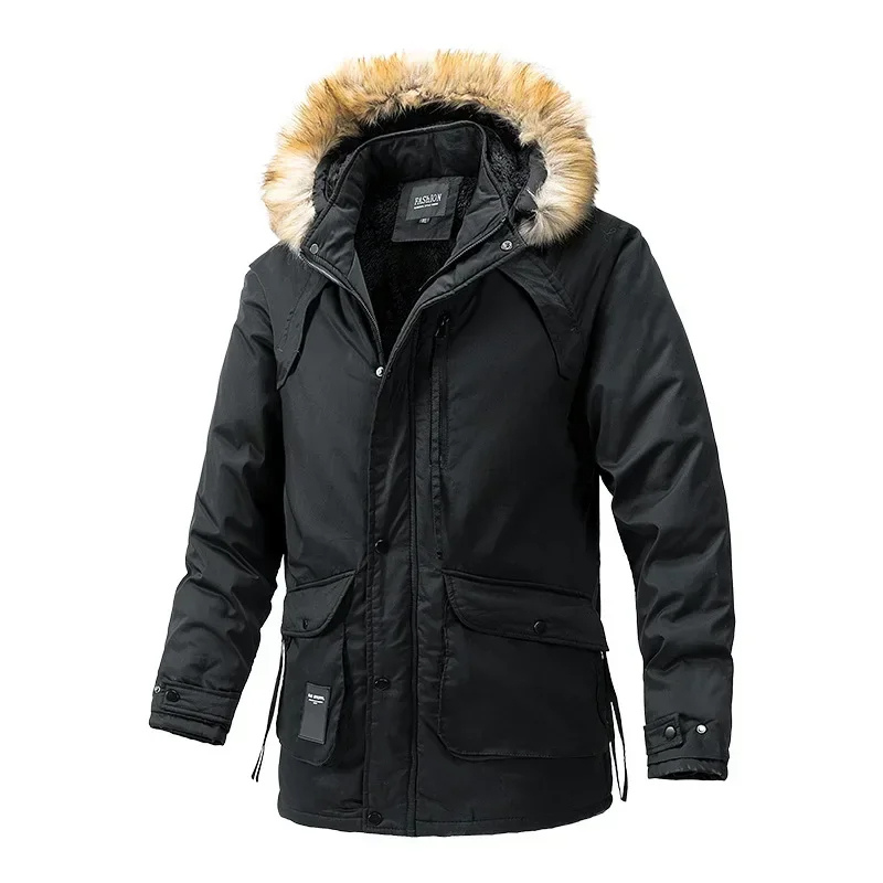 Frostam - Parka Winterjacke Herren – Warm, Wetterfest, Outdoorjacke