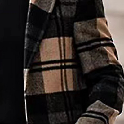 Herzkot - Karierte Mantel Jacke Herren – Stylischer Wintermantel im Vintage-Look