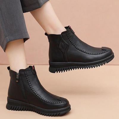 Luxonia - Damen Winterstiefel mit Plüschfutter und rutschfester Laufsohle