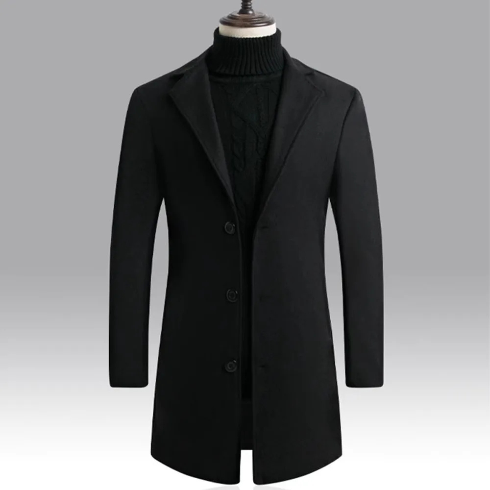 Hagbern - Stilvolle Mantel Jacke Herren – Klassischer Herbst- und Wintermantel