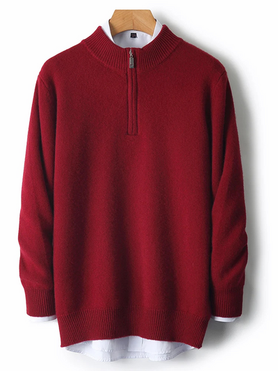 Nobherr - Warmer Pullover mit Reißverschluss Herren – Ideal für Freizeit & Alltag