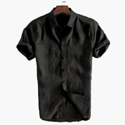 Lässiges weißes Hemd für Herren – Kurzarm & stilvoll