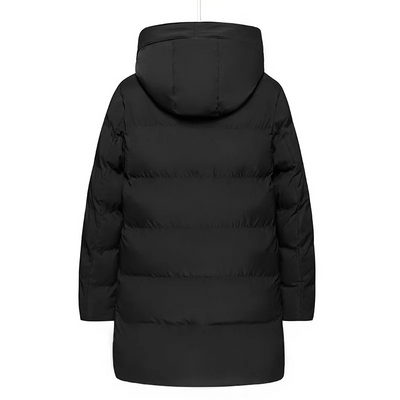 Starkum - Langer Wintermantel Herren Warm Gefüttert Outdoorjacke Mit Kapuze
