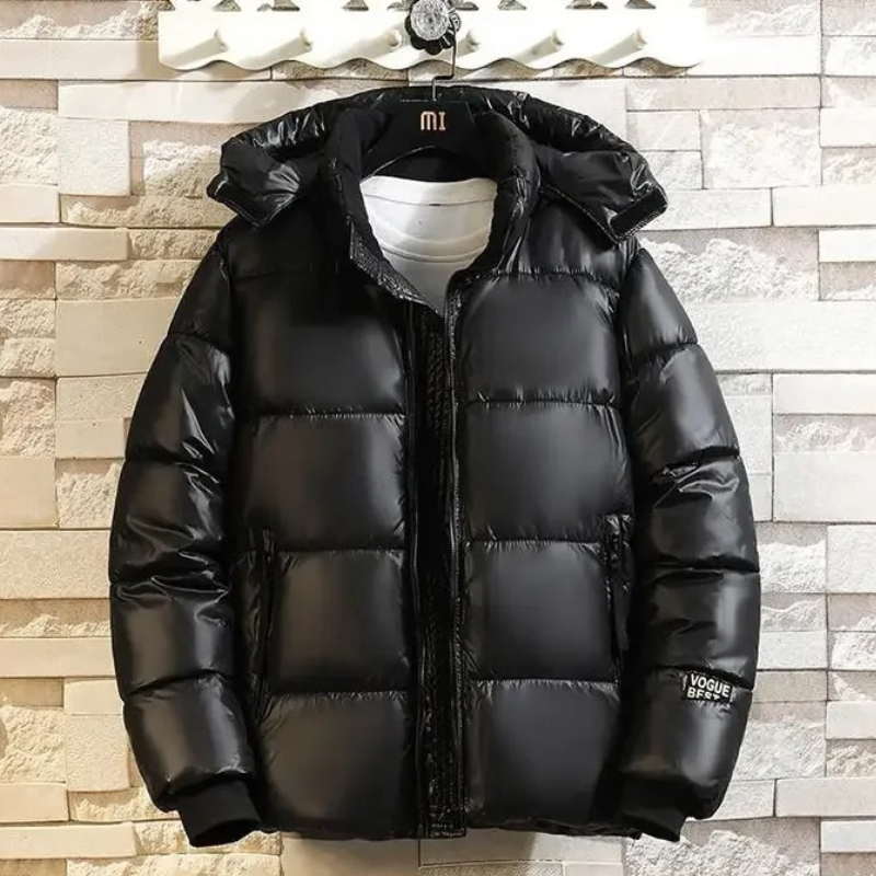 Herrsol - Pufferjacke Herren Winterjacke Mit Fleecefutter Kapuze Warm Gefüttert