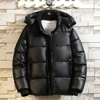Herrsol - Pufferjacke Herren Winterjacke Mit Fleecefutter Kapuze Warm Gefüttert