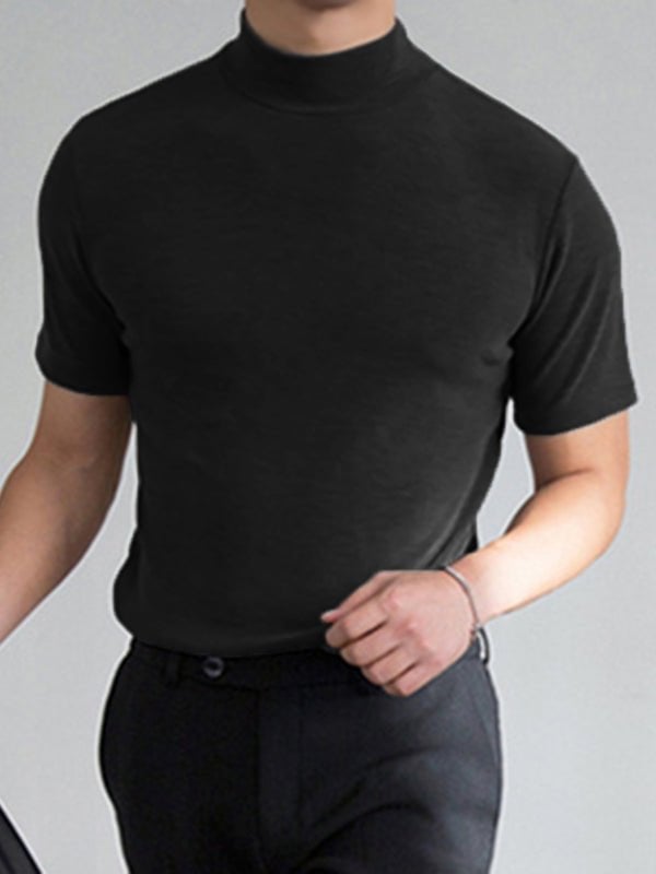 Vihaan | Hochgeschlossenes Slim-Fit-T-Shirt für Herren