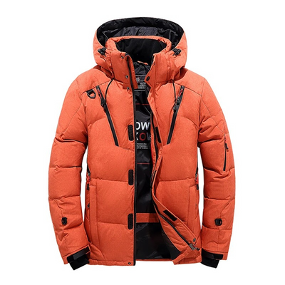 Trageman - Pufferjacke Herren Winterjacke Warm Gefüttert Outdoorjacke Kapuze