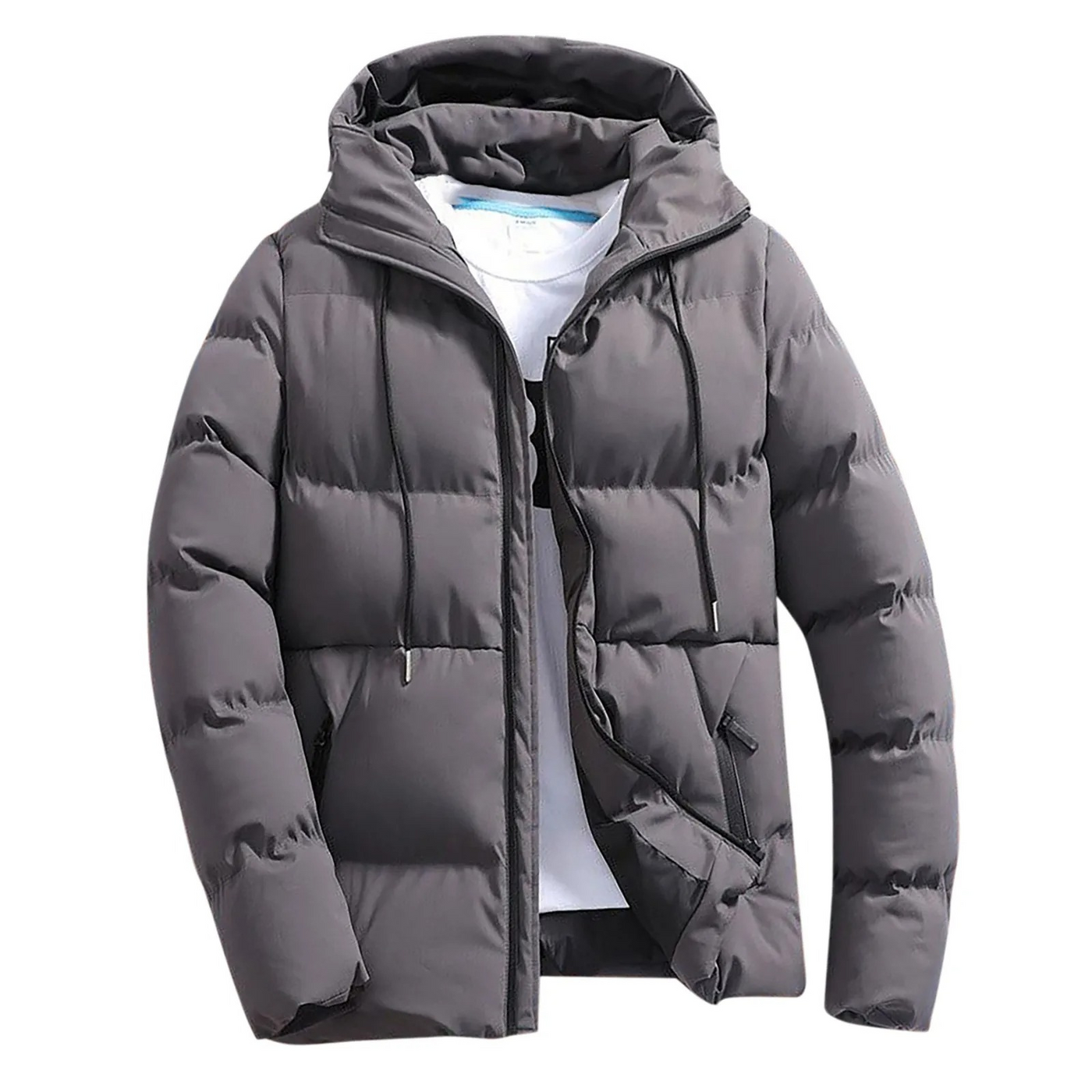Jackend - Pufferjacke Herren Mit Fleecefutter Warm Gefüttert Winterjacke