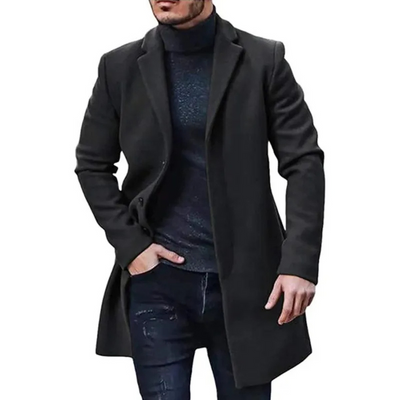 Waldbor - Klassische Mantel Jacke Herren – Eleganter Herbst Winter Übermantel