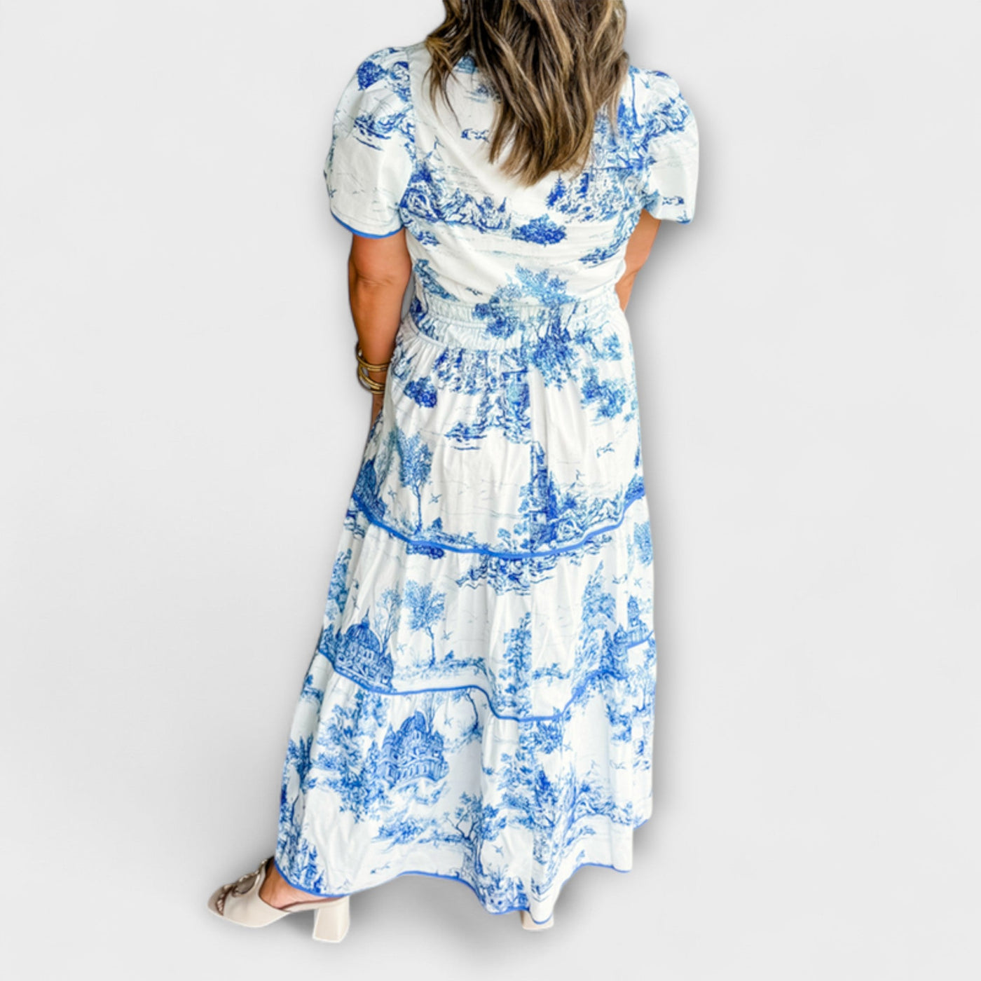 Eliza - Zeitloses Toile Maxi-Kleid