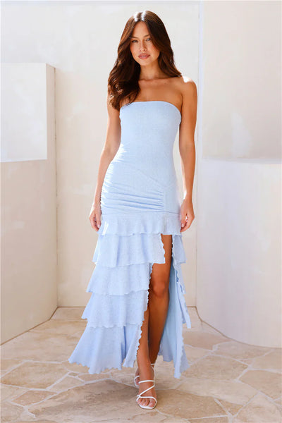 Vanessa – Schulterfreies Maxikleid