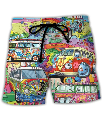 Herren Trendige Graffiti Badeshorts | Bequem und Schnell Trocknend