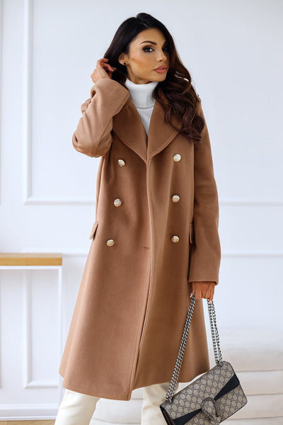 Trenchcoat Damen Elegant | Winter Lang Doppelreihig