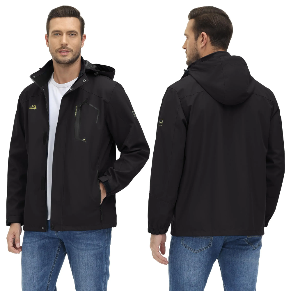 Wetgard - Wasserdichter Wintermantel Männer – Warm, Wetterfest, Mit Kapuze