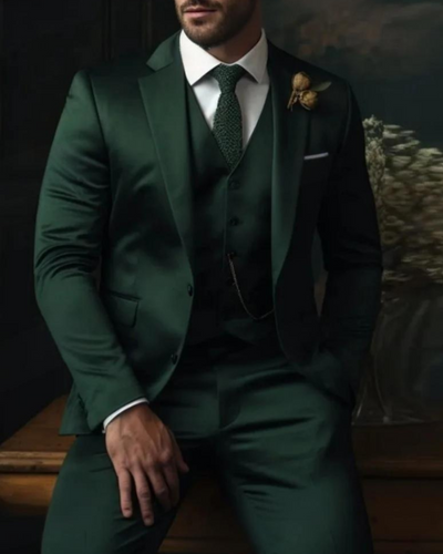 Herren Anzug 3-teilig Slim Fit | Klassisch & Elegant für Hochzeitsgäste