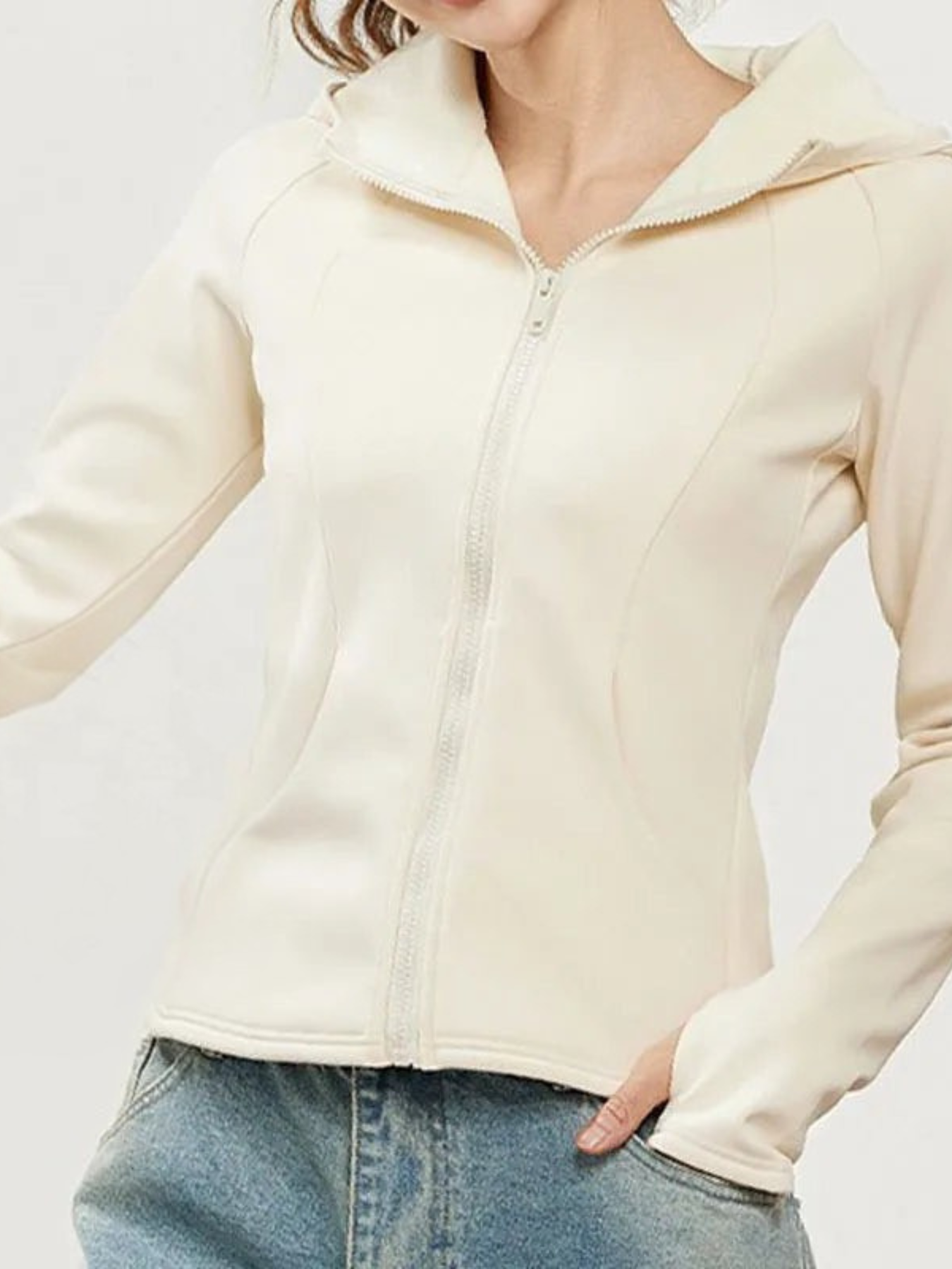 Velora | Atmungsaktive Yogajacke für Damen Winter Slim Fit