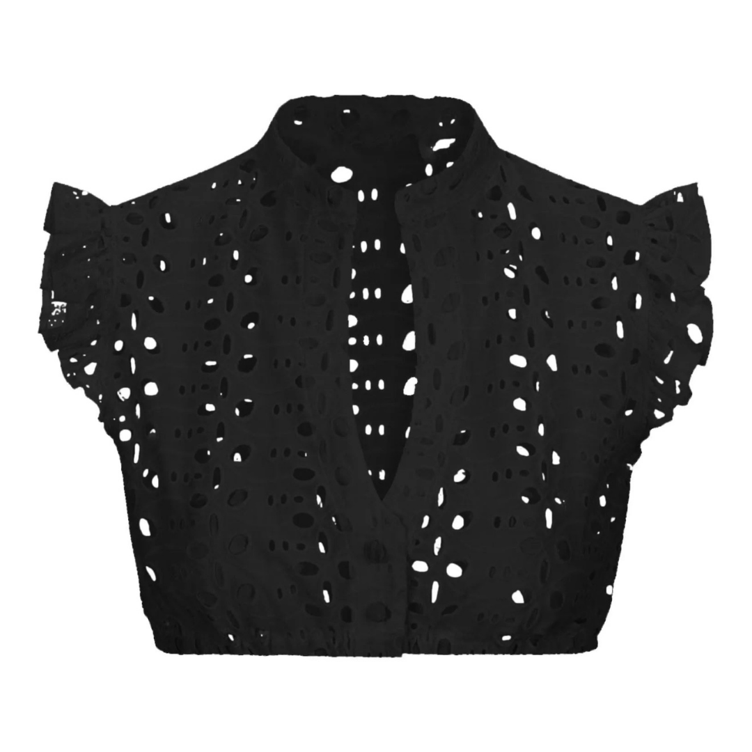 Damen Oktoberfest Dirndl Bluse | Schwarz und Zeitlos