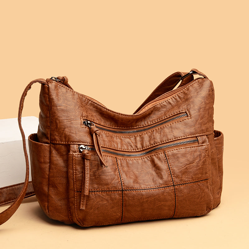 Schicke Mila Vintage PU Leder Crossbody Tasche