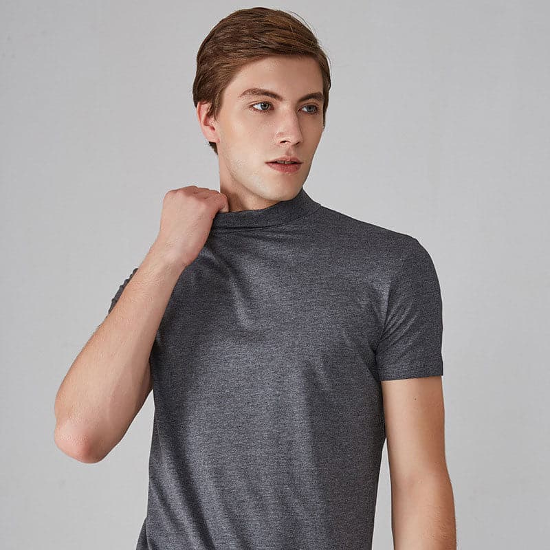 Vihaan | Hochgeschlossenes Slim-Fit-T-Shirt für Herren