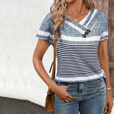 Mabelle | Lässige Gestreifte Bluse