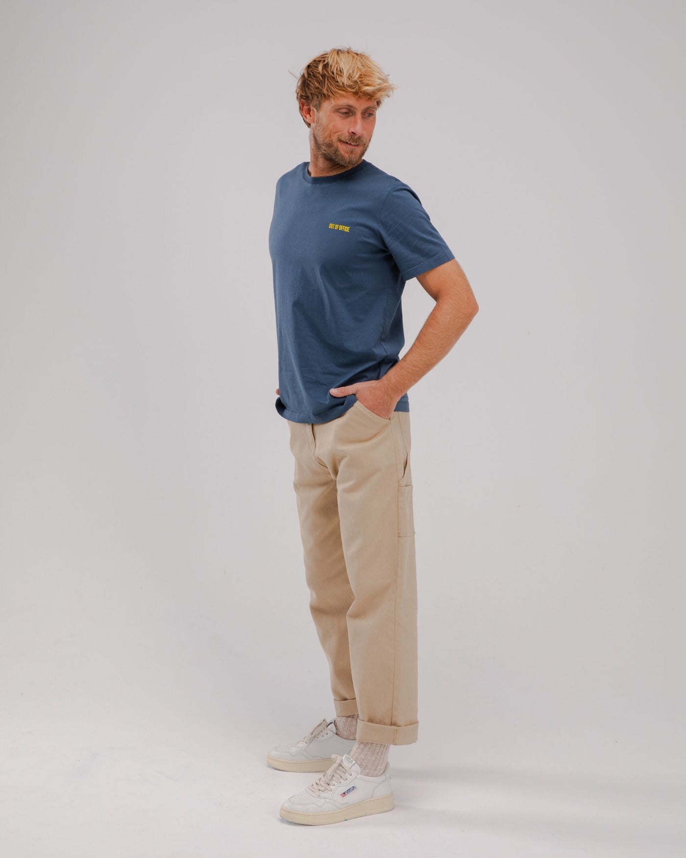 Cason | Out of Office Baumwoll-T-Shirt Blau