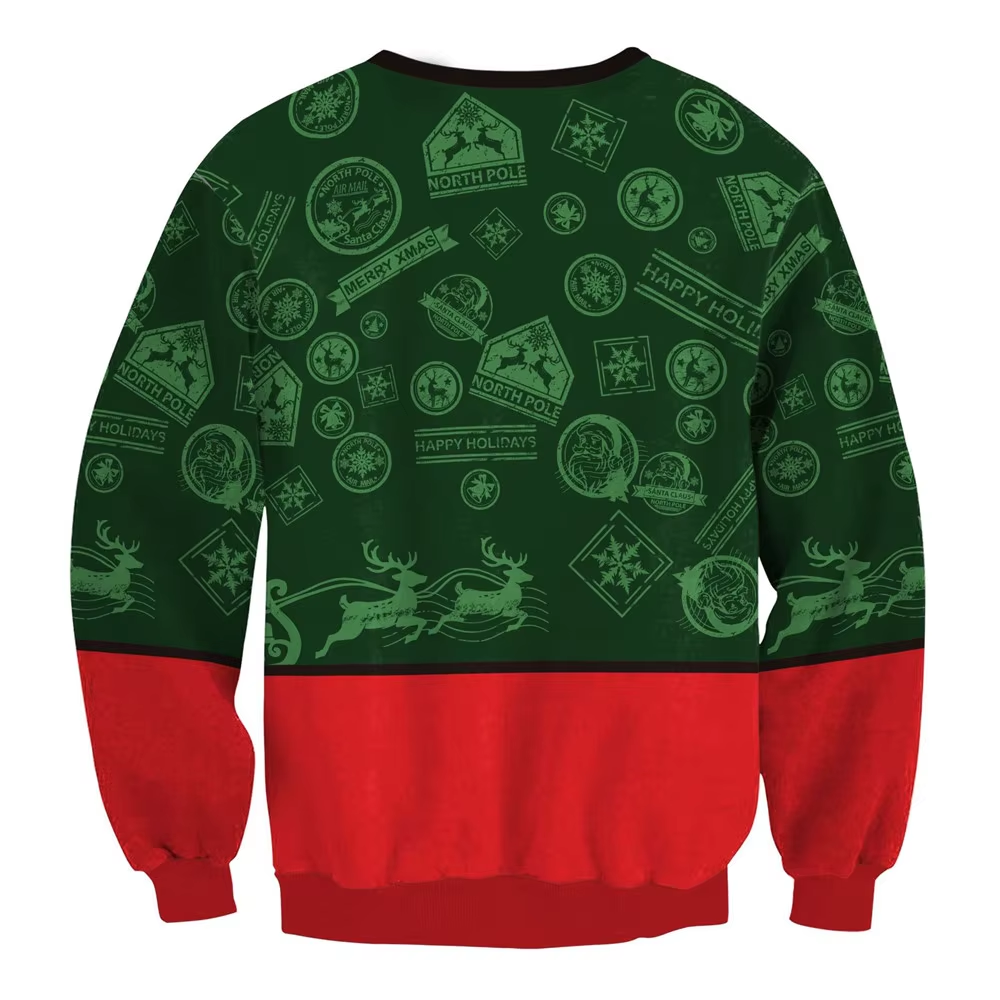 Festpul - Weihnachtspullover – Lustiges Design, Unisex, Langarm Sweatshirt