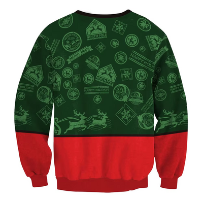 Festpul - Weihnachtspullover – Lustiges Design, Unisex, Langarm Sweatshirt