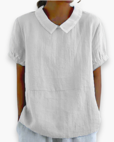 Damen Entspannte Kurzarmbluse | Elegant