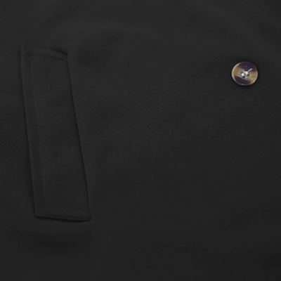 Edelman - Mantel Jacke Herren – Langer Hoodie-Mantel mit Doppelreiher-Knöpfen