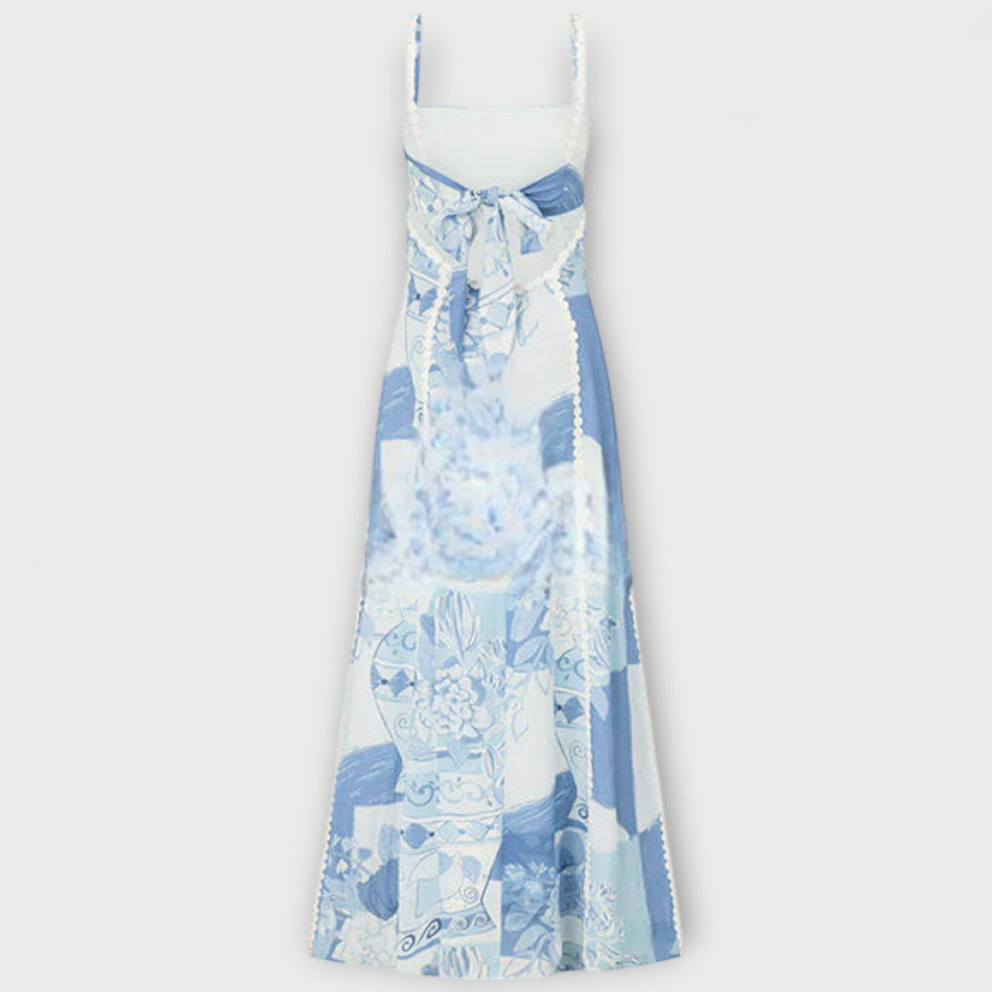 Terazza Ric Rac - Slip Flared Leinen Maxikleid