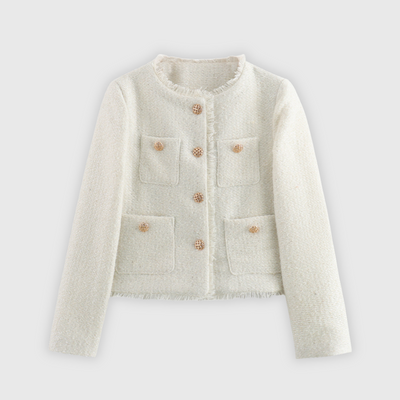 Luna | Jacke handgemacht mit Zierknöpfen