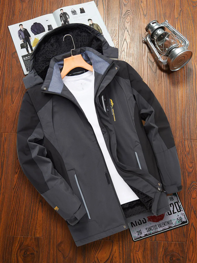 Driftix - Wasserdichter Wintermantel Männer – Wetterfest, Warm Gefüttert, Mit Kapuze