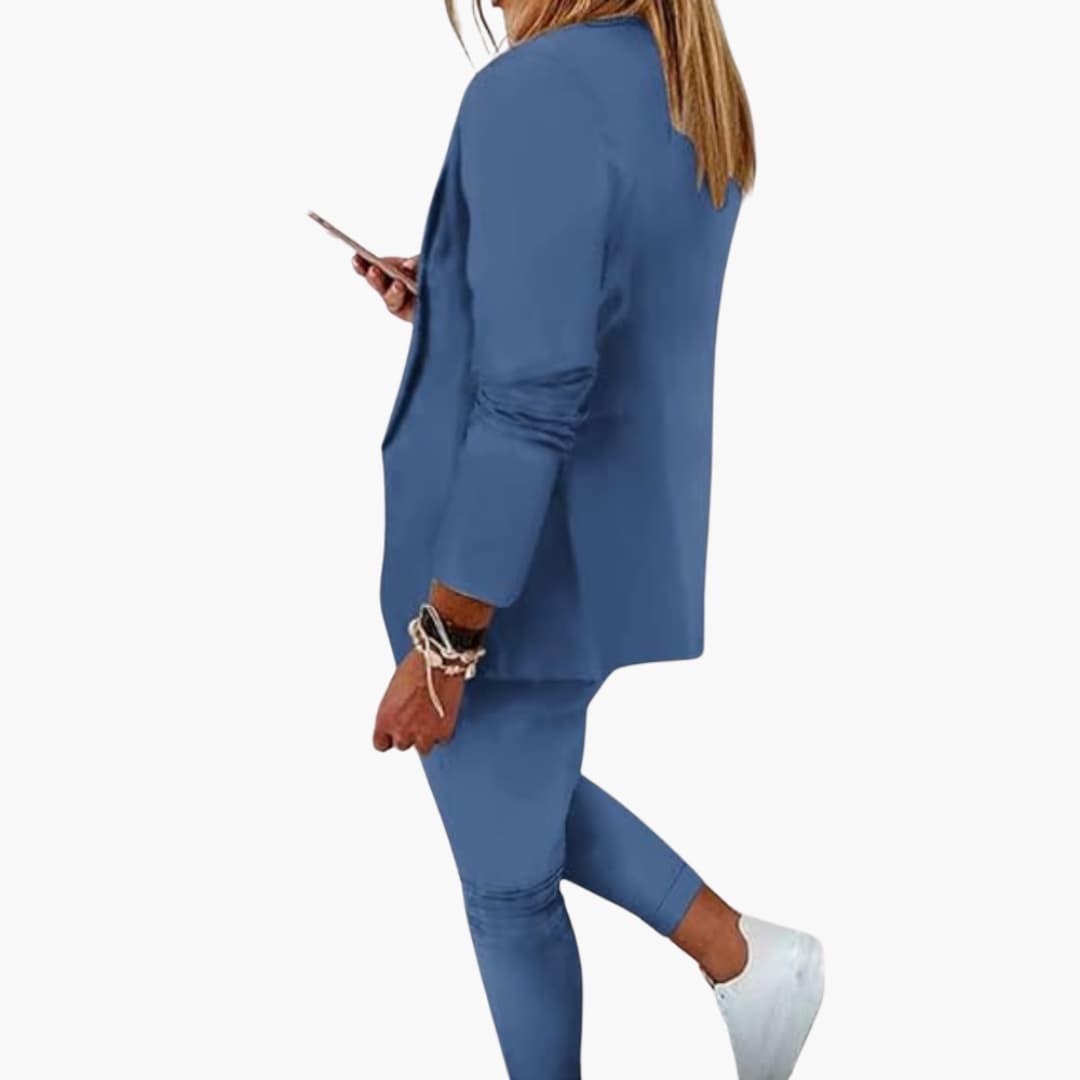 Lounge-Set für Frauen - Blazer mit Jogginghose und Kordelzug