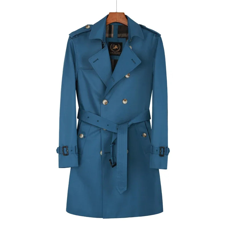 Eichenr - Wasserabweisende Mantel Jacke Herren – Klassischer Trenchcoat mit Gürtel