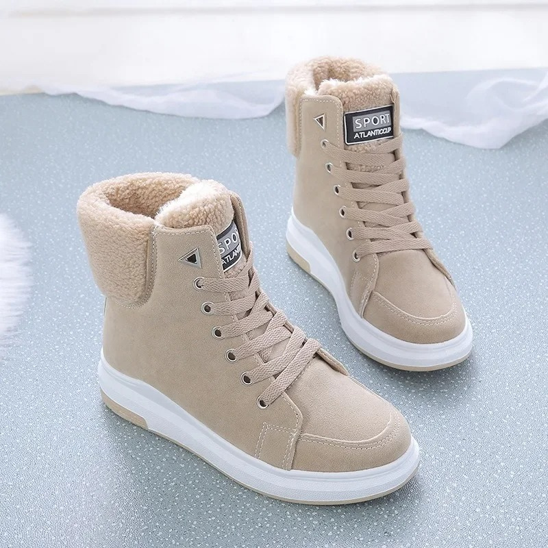 Glovida - Damen Winterstiefel mit Warmfutter und sportlichem Sneaker-Design