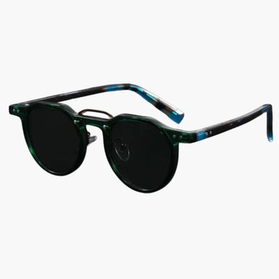 Damen Sonnenbrille rund mit UV400 Schutz und Acetatrahmen