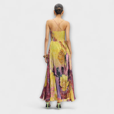 Kiara - Maxikleid mit lebhaftem Ikat-Druck