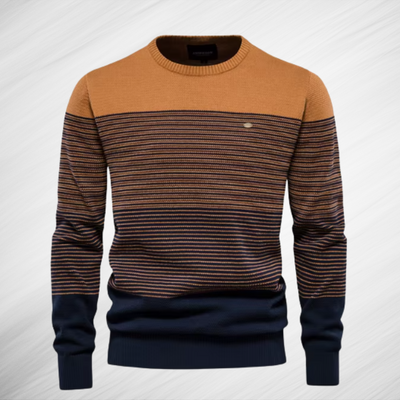 Valerio Herren Baumwollpullover - Zeitlose Eleganz, Höchster Tragekomfort, Slim-Fit Design