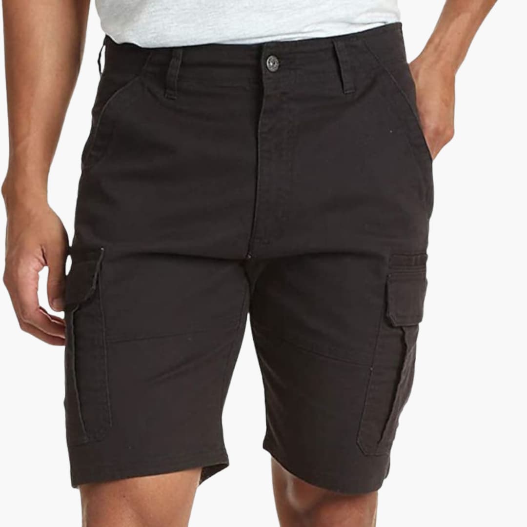 Herren Sommer Cargoshorts mit Klappentaschen und Reißverschluss