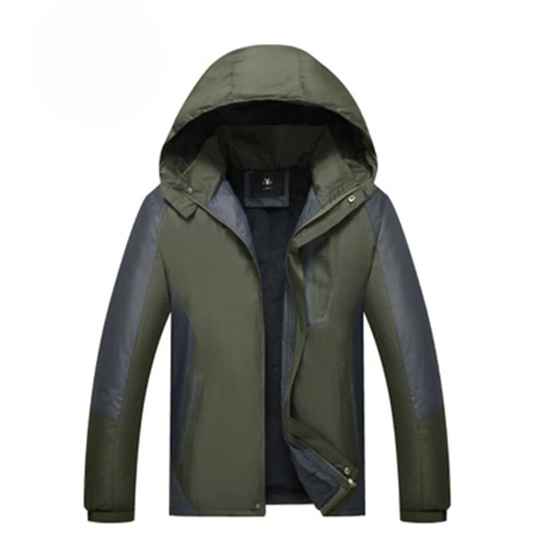 Thermon - Wasserdichter Wintermantel Männer – Warm, Wetterfest, Mit Kapuze