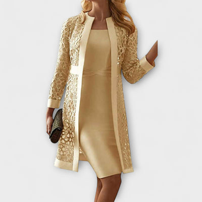 Runa - Elegantes Zweiteiliges Spitzenkleid