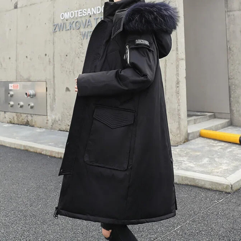 Nachtal - Parka Winterjacke Herren – Lang, Winddicht, Warm Gefüttert