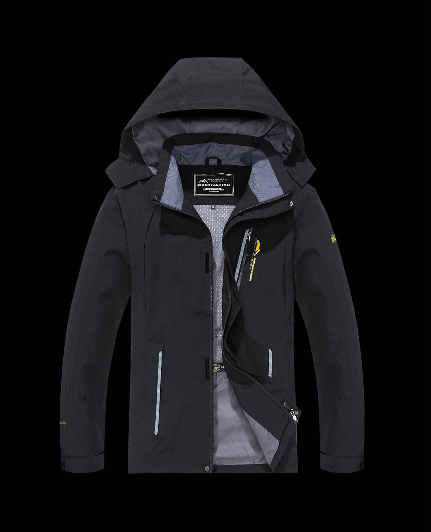 Warmore - Wasserdichter Wintermantel Männer – Wetterfest, Mit Kapuze, Leicht